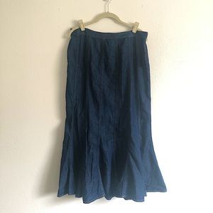 Maxi denim skirt